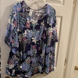 Swimsuits For All Women's Floral Swim Blouse